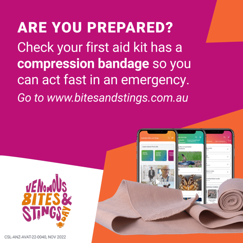 Bites and Stings App - Are you prepared?